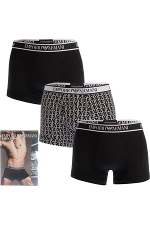 Emporio Armani Mens 3-pack swim trunks for men in Cotton - Size X-Large