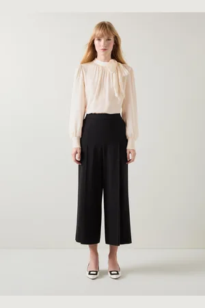 LK Bennett Womens Marcy Woven Tops, Ecru - - Size 14 UK