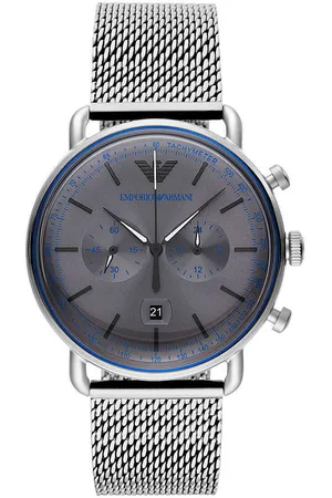 Emporio Armani Mens Steel Chronograph Watch - One Size