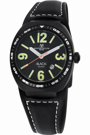 Montres De Luxe : mens avio watch Leather - One Size