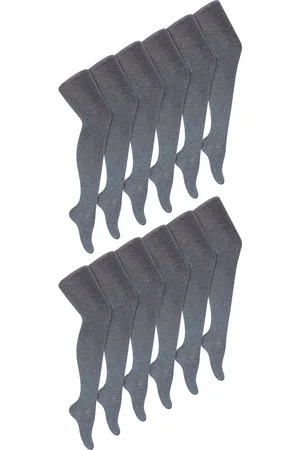 Sock Snob 12 Pair Multipack Girls School Uniform Tights