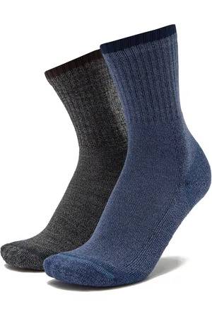 Peter Storm Mens Crew Length Walking Socks for & Hiking, Pack of 2 - - Size Large