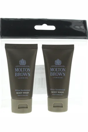 Molton Brown Womens White Sandalwood Body Wash 30ml x 2 Gift Set - One Size