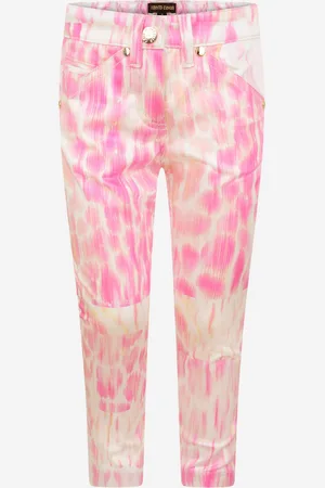 Roberto Cavalli Girls Leopard Print Trousers - - Size 6Y