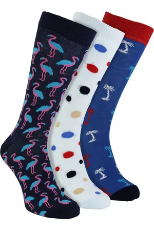 Happy Socks HS by - Mens 3 Pack Novelty Summer Vibes Dress - Palm Trees - Cotton - Size UK 6-11