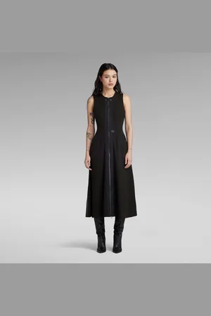 G-Star Womens G-Star RAW Corset Flare Dress Sleeveless - - Size 2XS