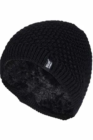 Heat Holders Womens - Ladies Knit Fleece Lined Warm Thermal Beanie Hat - - One Size
