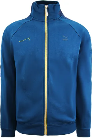 PUMA X Ader Error Track Top Zip Up Long Sleeve Blue Mens Jumper 595533 60 - Cotton - Size X-Small