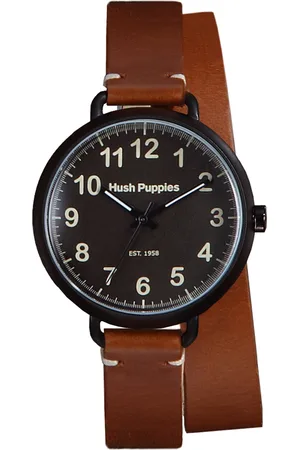 Hush Puppies : 1958 WoMens Black Watch - Leather - One Size