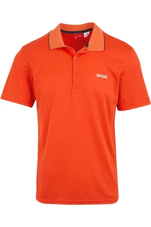 Regatta Mens Maverick V Active Polo Shirt (Tangerine Tango) - - Size 2XL