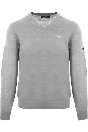 Aquascutum Mens V-Neck Pull Over Jumper - Size Small