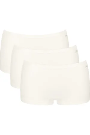 Sloggi Womens GO Daily Cotton Short Briefs (3 Pack) - Polyamide - Size Small