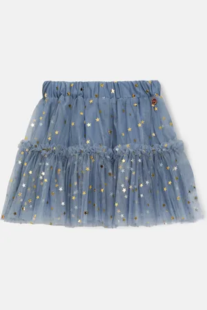 Angel & Rocket Girls Cora Mesh Tiered Skirt - Size 12Y