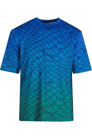 OFF-WHITE Mens All-Over Peacock Sports T-Shirt Polyamide - Size X-Small