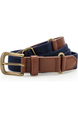 Asquith Mens Faux Leather And Canvas Belt - One Size