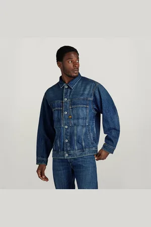 G-Star Mens G-Star RAW Oversized Denim Jacket - - Size Medium