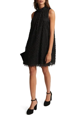Phase Eight Womens Zafia Textured Shift Dress - Size 16 UK