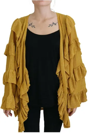ANIYE BY WoMens Long Sleeves Ruffled Cardigan Sweater material_viscose - Size IT 40 (Womens)