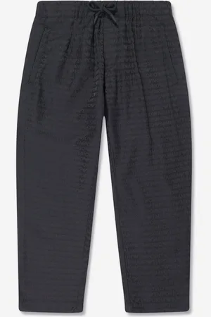 Emporio Armani Boys Branded Trousers in Navy - - Size 6Y