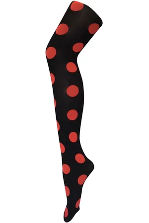 Sock Snob Womens - Ladies Coloured 80 Denier Opaque Fashion Tights - Big Spot - - Size Medium