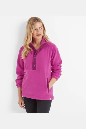 Tog 24 Beasly Womens Half Zip Fleece Fuchsia - Size 10 UK
