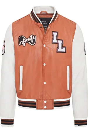 Infinity Mens Baseball Letterman Bomber Jacket - Ashwood - - Size X-Large