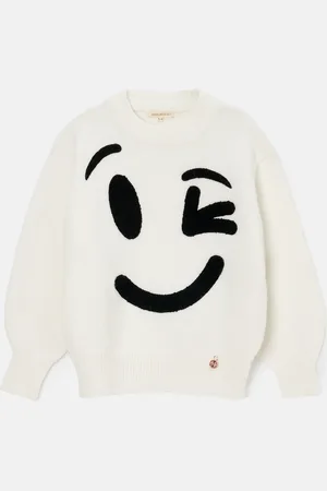 Angel & Rocket Girls Shanti Smiley face Jumper - Size 3-4Y