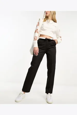 Dickies Womens phoenix cropped trousers in dark - Size 24 (Waist)