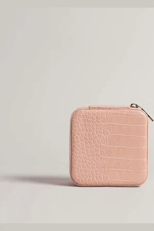 Ted Baker Womens Accessories Hazelli Croc Effect Jewellery Case in - One Size
