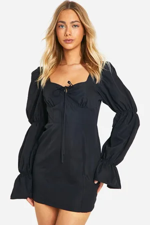 Boohoo Womens Puff Sleeve Mini Dress - - Size 14 UK
