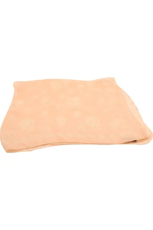 Alexander McQueen Pre-owned Womens Skull Motif Scarf in Pink Silk - - One Size
