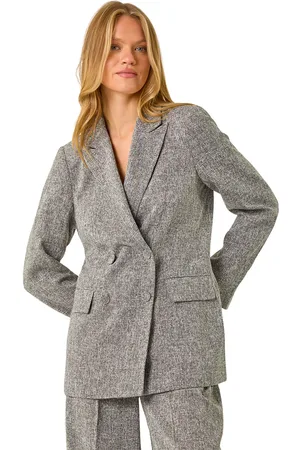 Roman Womens Double Breasted Tailored Jacket - - Size 16 UK