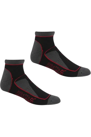 Regatta Womens/Ladies Samaris Trail Colour Block Ankle Socks (Pack of 2) ( /Cherry Pink) - Size UK 6-9