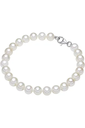 Valero Pearls Womens Bracelet 925/- Sterling Silver - - Size 18 cm