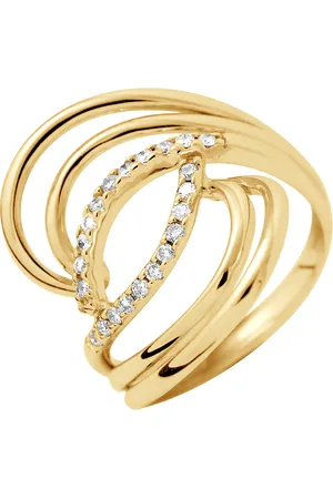Diadema Womens - Ring - Prestige Jewelery - Diamonds - Yellow Gold - - Size S