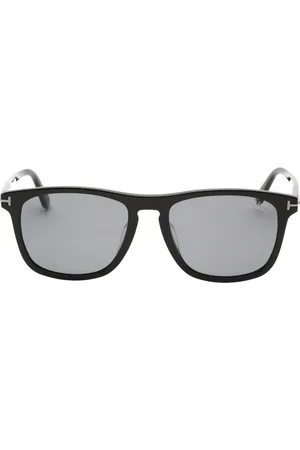 Tom Ford Mens Smoke Polarized Lens Shiny Sunglasses - One Size