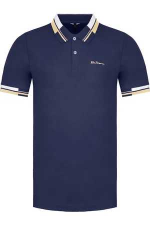 Ben Sherman Collar Interest Mens Polo Shirt Cotton - Size Medium