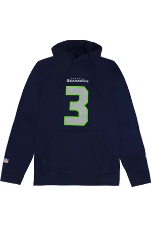 Fanatics Mens NFL Seattle Seahawks Russell Wilson 3 Hoodie - Cotton - Size Large
