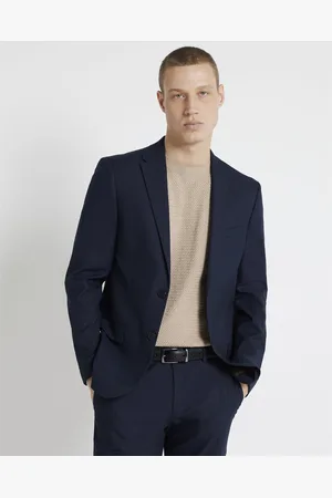 River Island Mens Twill Suit Jacket Skinny Fit