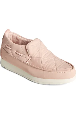 Sperry Womens Moc-Sider Female Slip On Ladies Shoes BLUSH - Leather - Size UK 6