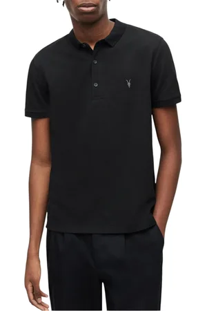 AllSaints Reform Mens Polo Shirt Summer Casual T Shirts - Cotton - Size 2XL