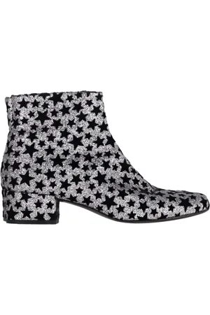 Saint Laurent Pre-owned Womens Star Print Ankle Boots in Glitter - Size EU 37