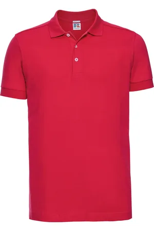 Russell Athletic Mens Stretch Short Sleeve Polo Shirt (Classic ) - Size Medium