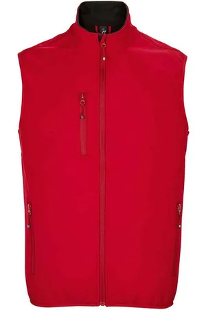 Sols Mens Falcon Softshell Recycled Body Warmer (Pepper Red) - - Size 3XL