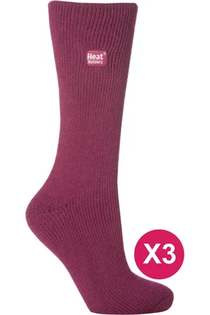 Heat Holders Womens - 3 Pack Multipack Ladies Insulated Thermal Socks for Winter - - Size UK 4-6.5