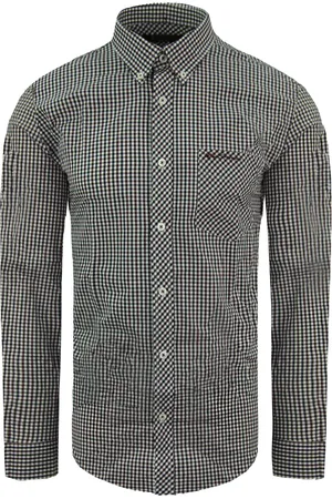 Ben Sherman Oxford Mens Wine Shirt - Cotton - Size Small