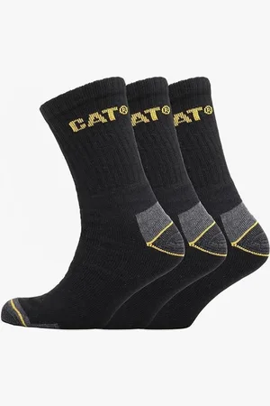 Caterpillar CREW 3 PACK Mens Boot Socks Cotton