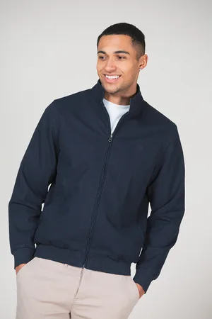 Kensington Eastside Mens Cotton Funnel Neck With Buttons Jacket - Size Small