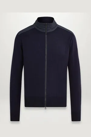 Belstaff Kelby Mens Merino Wool Zip Cardigan - - Size X-Large