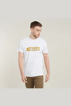 G-Star Mens G-Star RAW Destroyed Old Skool Logo T-Shirt - Cotton - Size X-Small